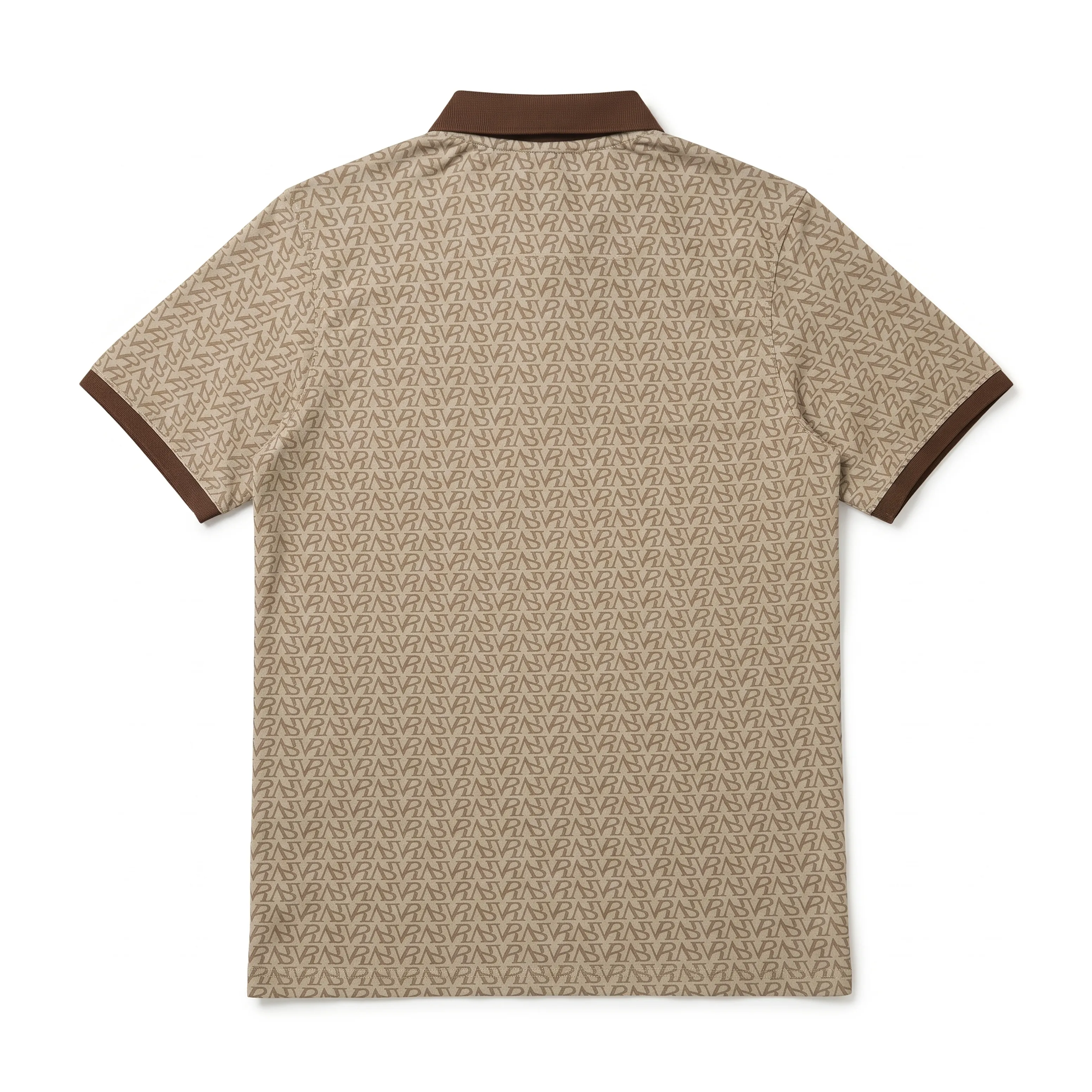 Obsidian Print Polo - Camel VR thumbnail 1