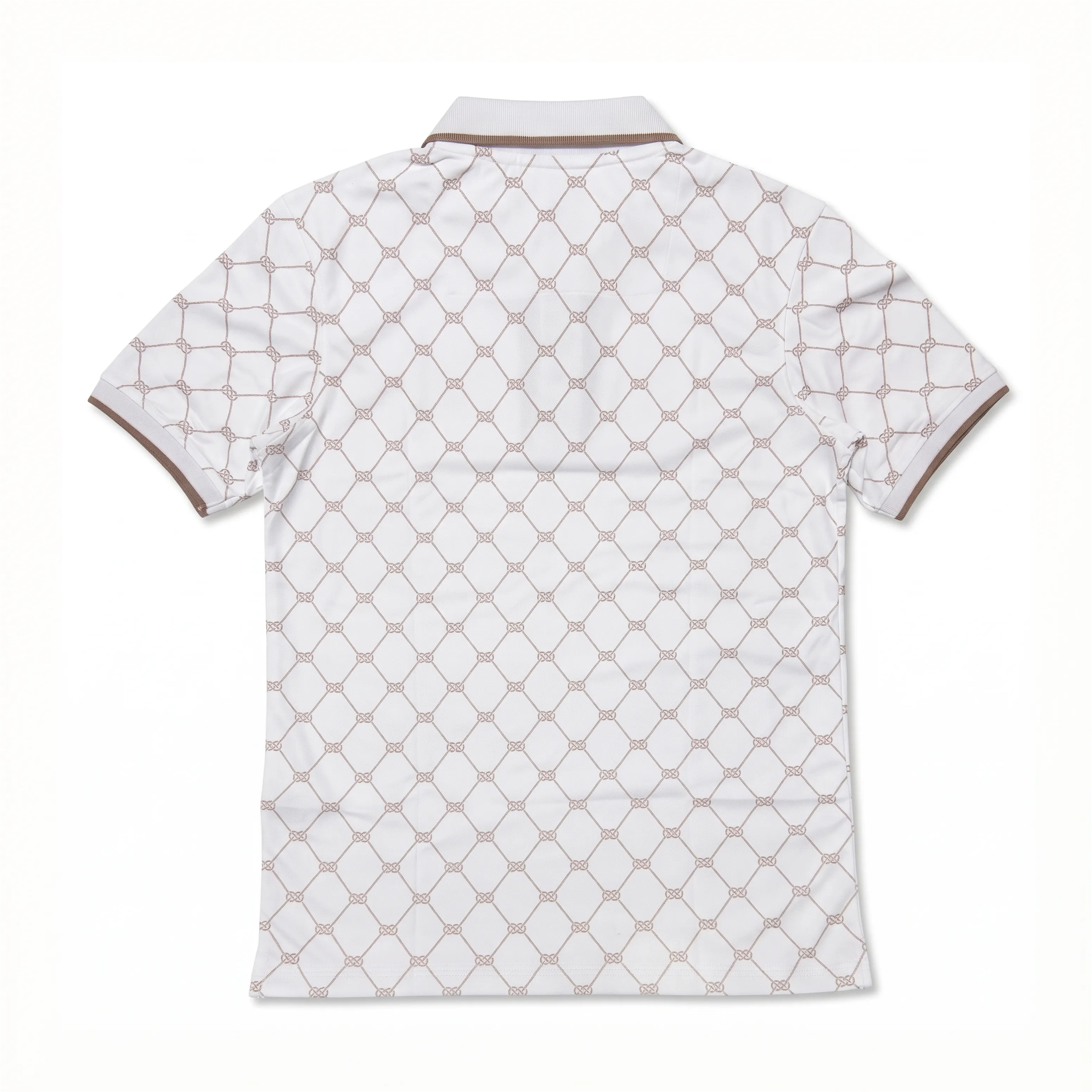 Obsidian Print Polo - White thumbnail 1