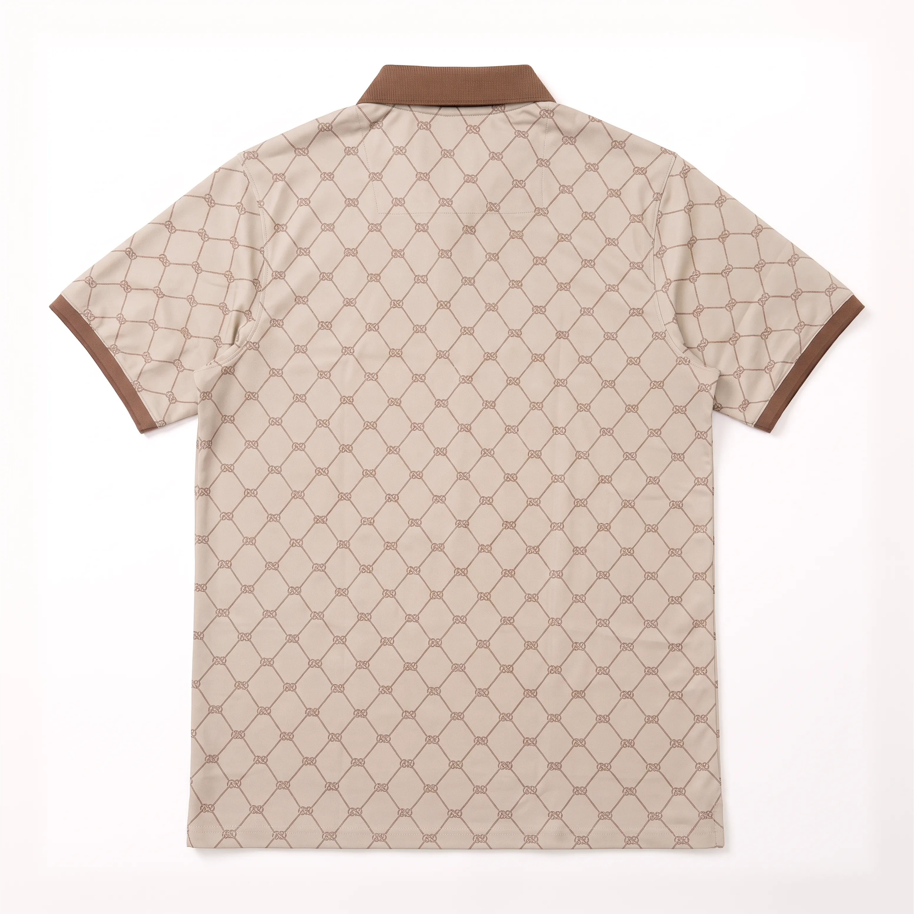 Obsidian Print Polo - Caramel thumbnail 2