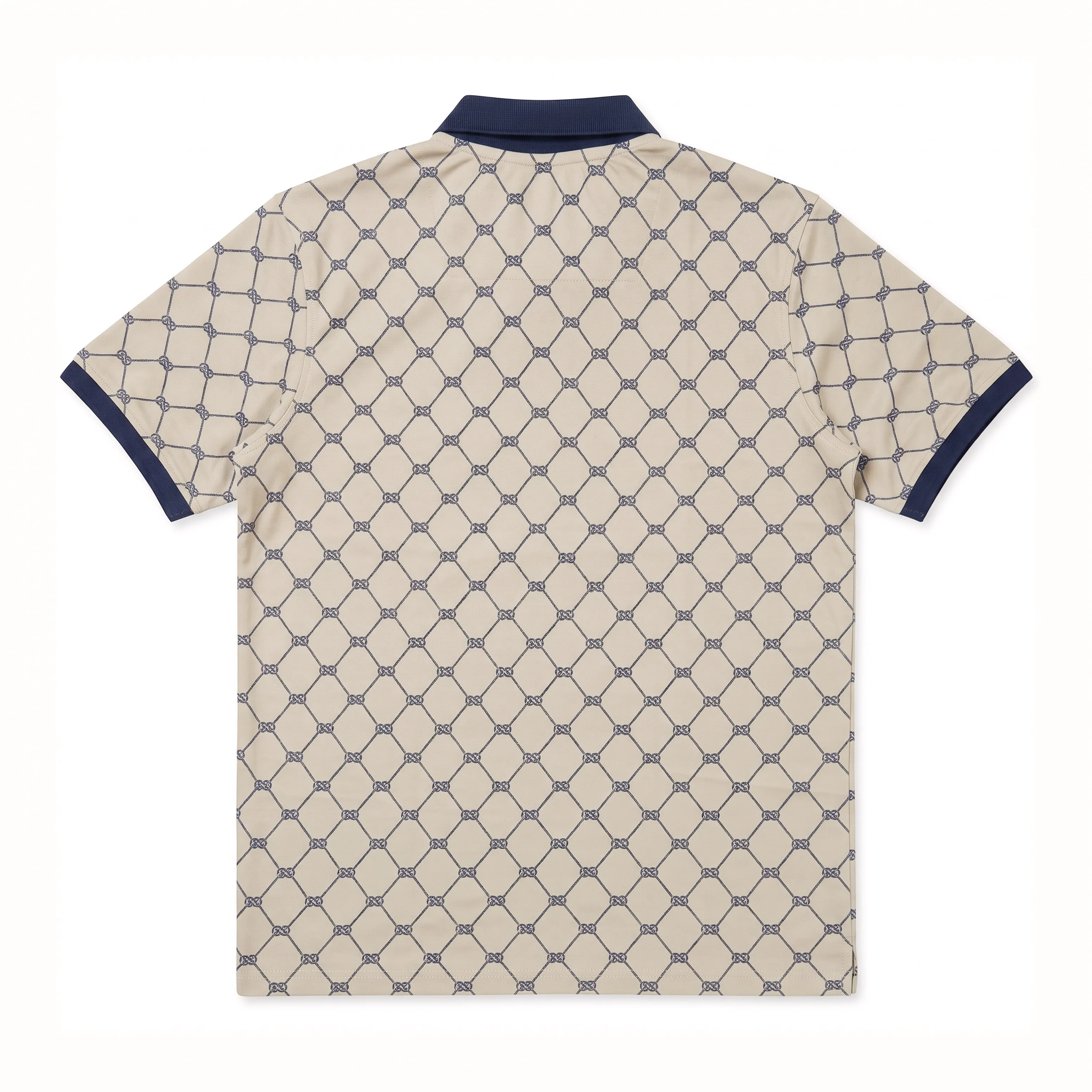 Obsidian Print Polo - Navy thumbnail 2