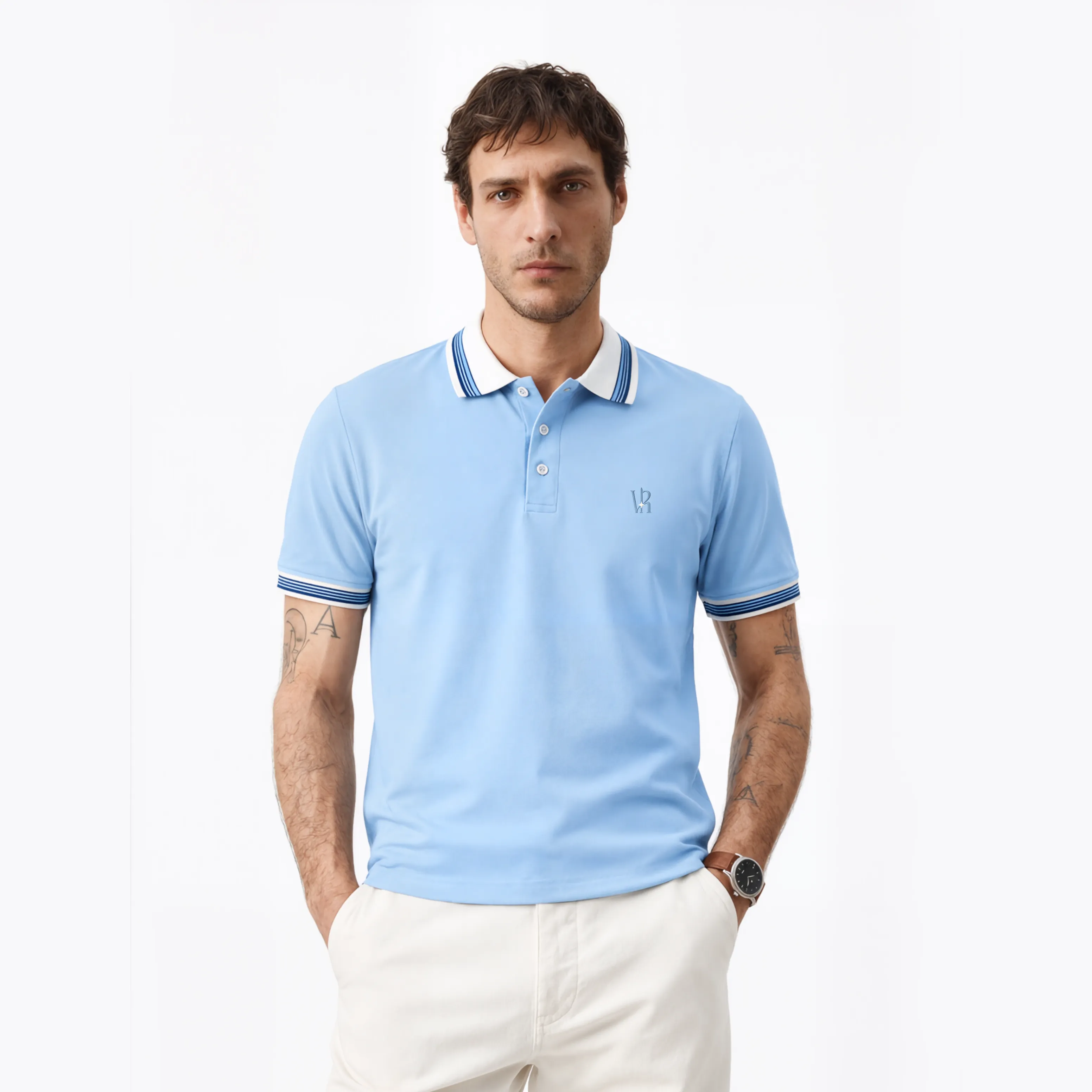 Crown Line Polo - Winter Sky thumbnail 3