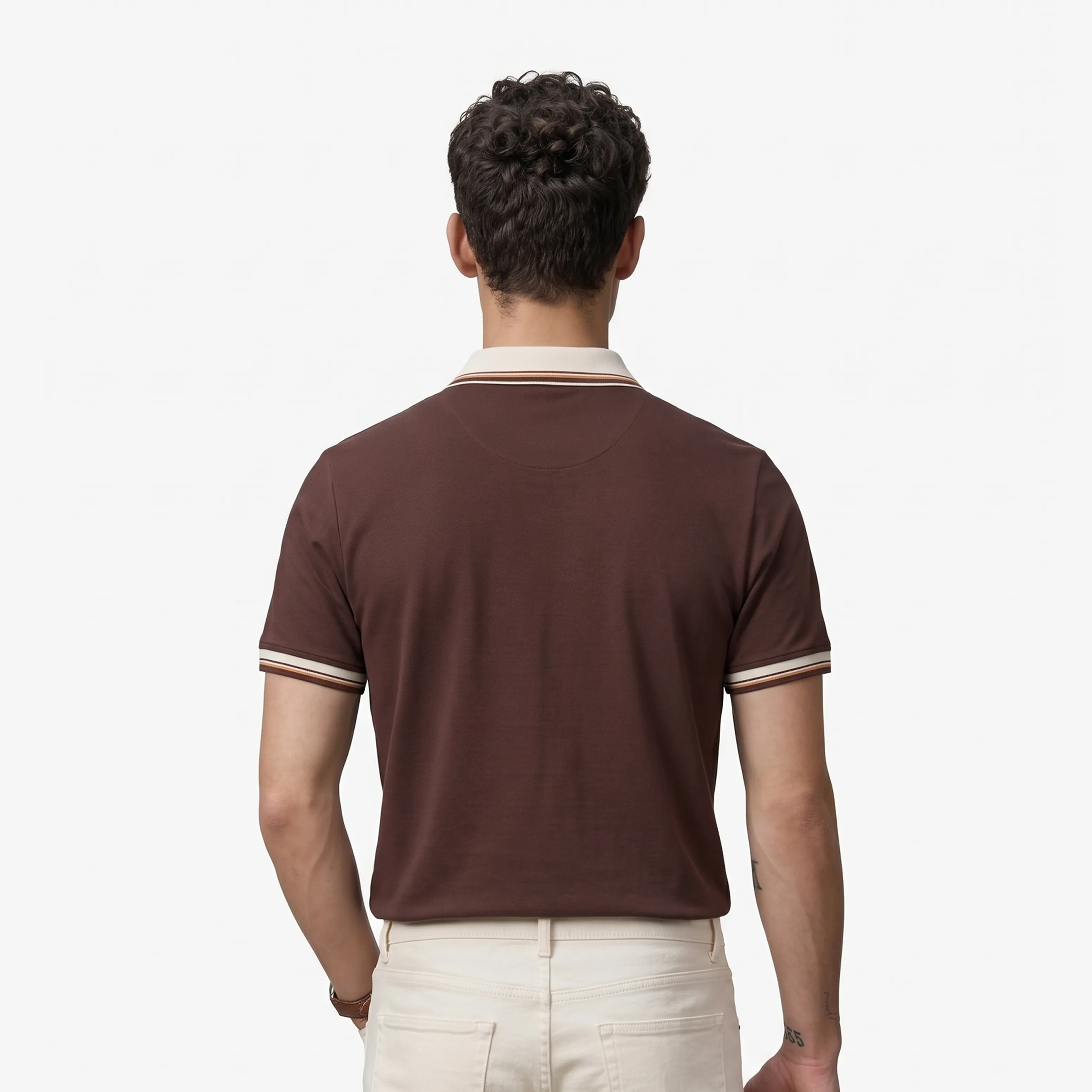 Crown Line Polo - Coffee thumbnail 4