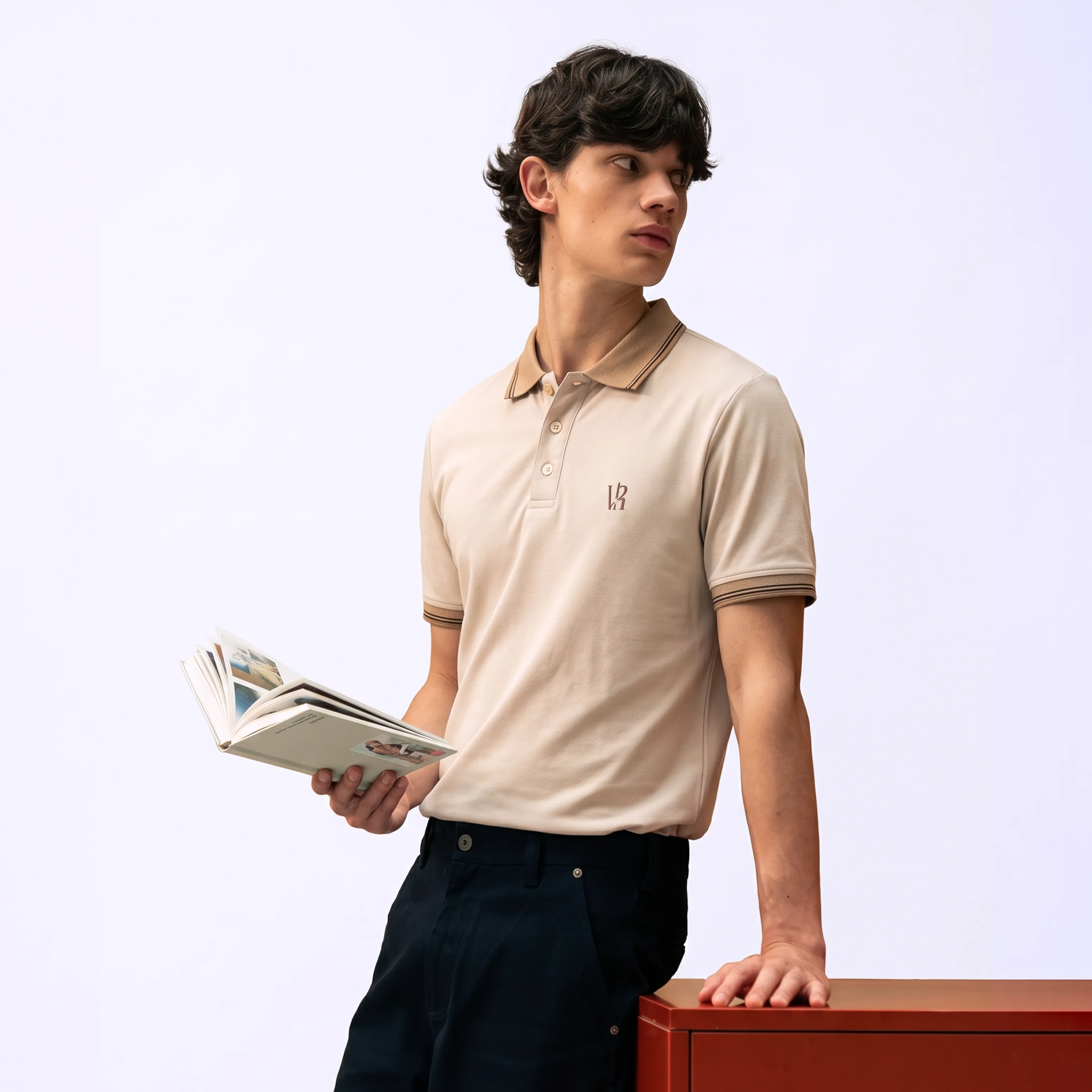 Crown Line Polo - Sand