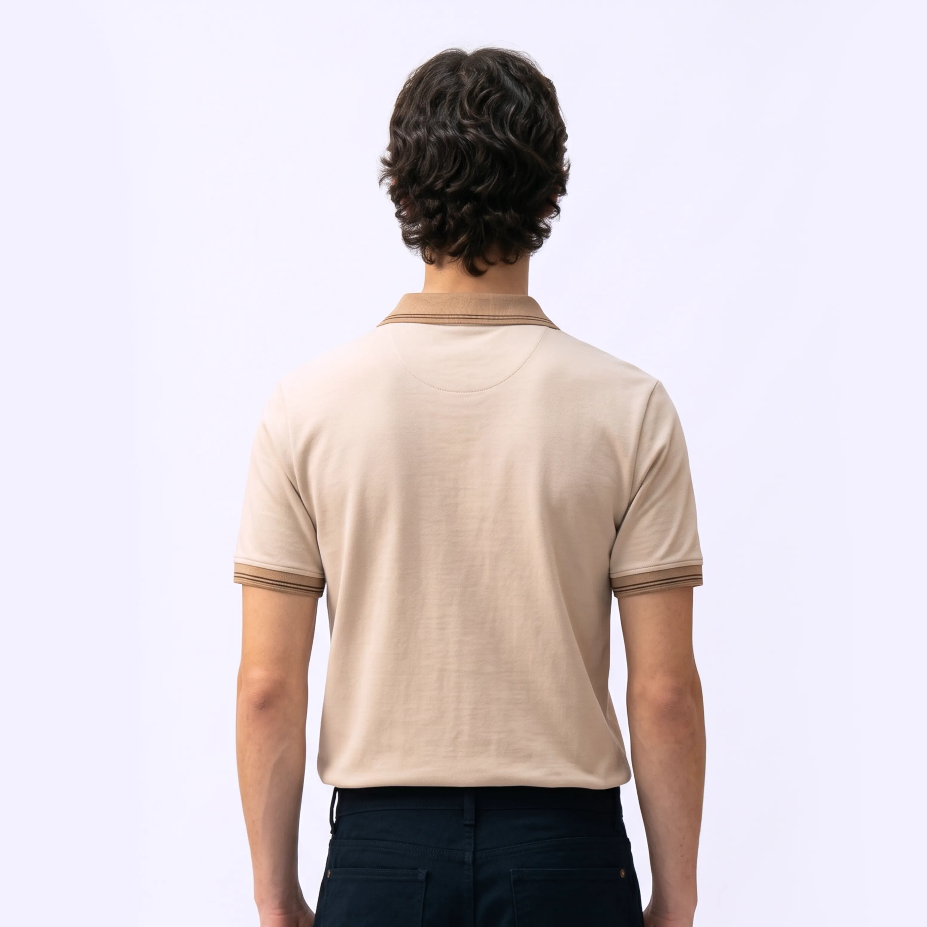 Crown Line Polo - Sand thumbnail 4