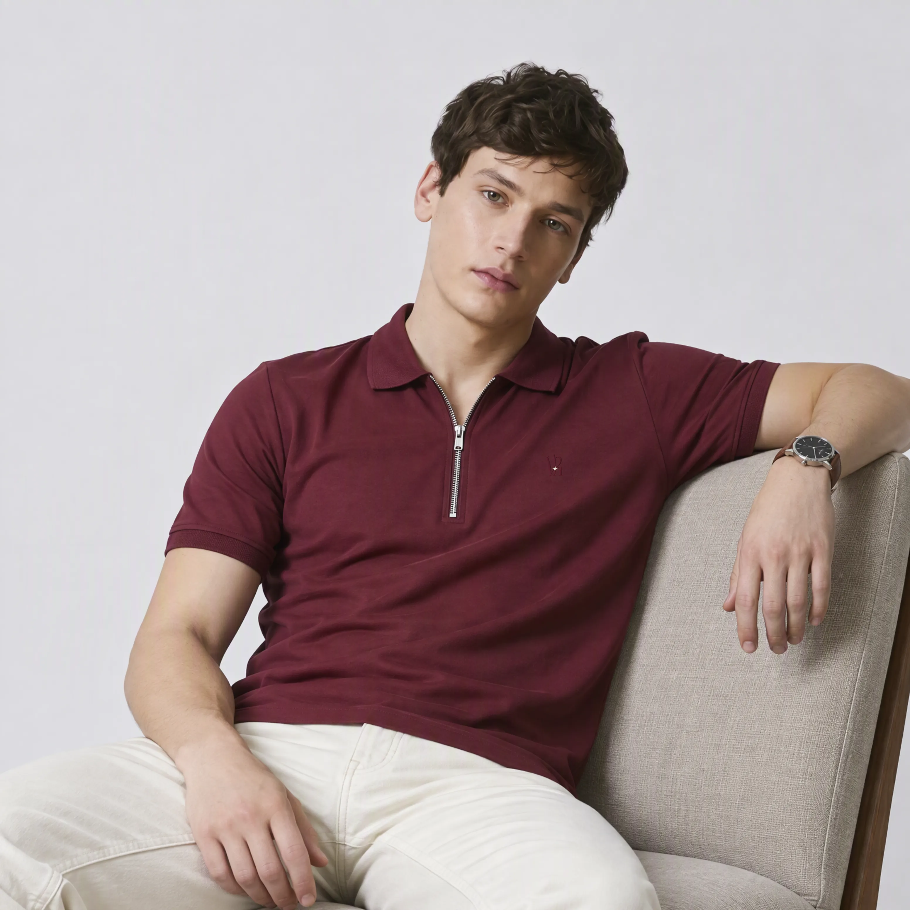 Valor Polo - Maroon