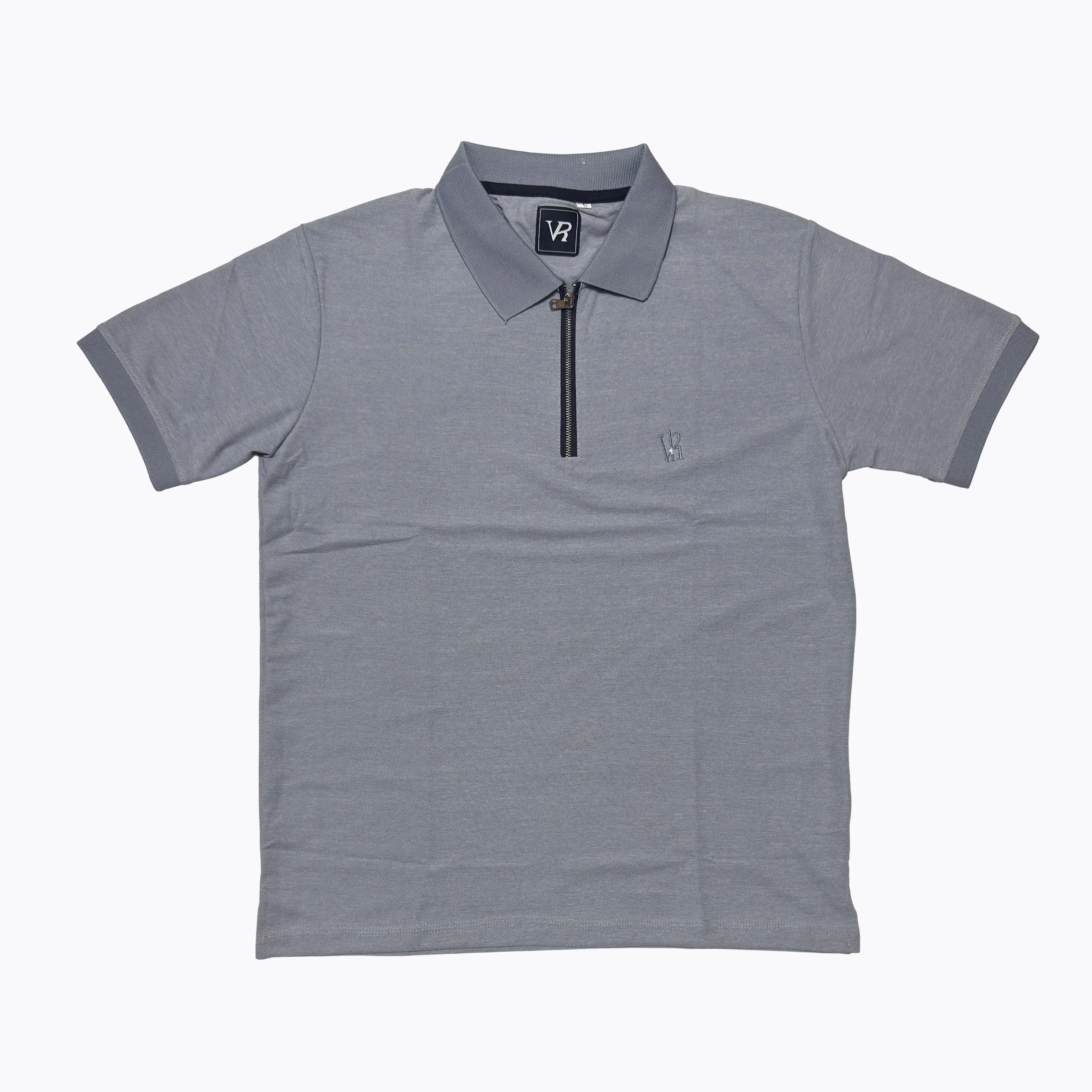 Elight Zip Polo - Grey Melange thumbnail 1