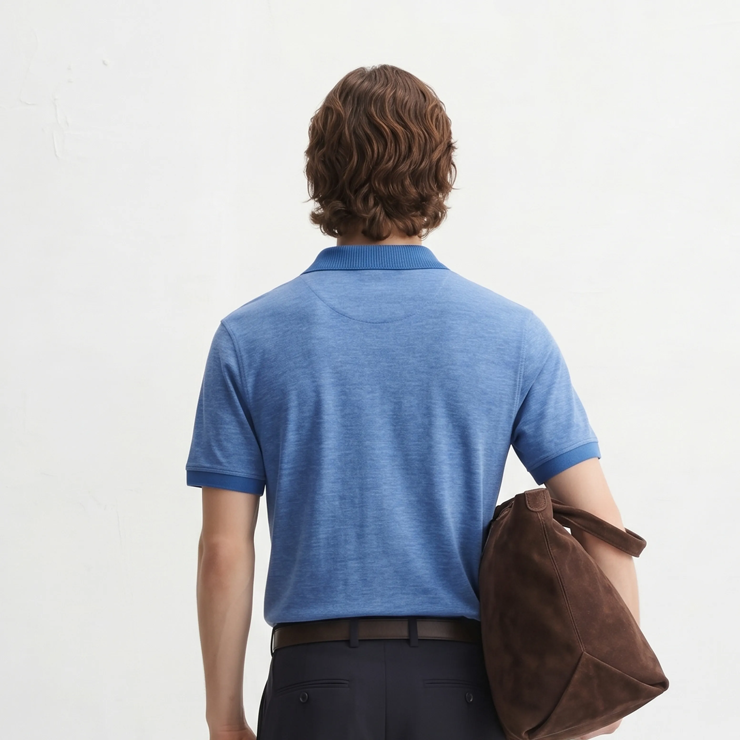 Elight Zip Polo - Royal Melange thumbnail 4